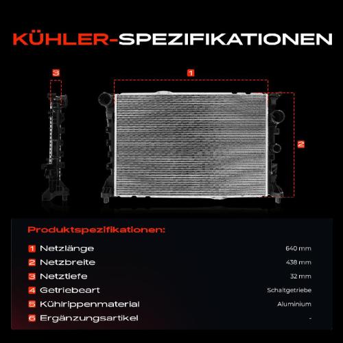 Frankberg 1x Kühler Wasserkühler Motorkühler für Mercedes-Benz W204 C204 S204 C218 X218 W212 Bild Frankberg 1x Kühler Wasserkühler Motorkühler für Mercedes-Benz W204 C204 S204 C218 X218 W212