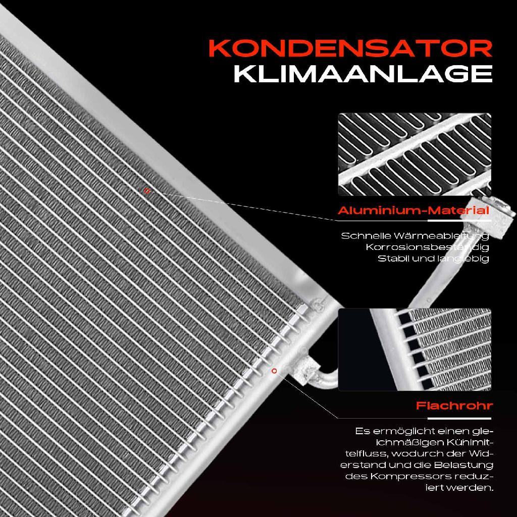 1x Kondensator Klimaanlage für Ford B-Max JK Fiesta CB1 CCN 1.6L