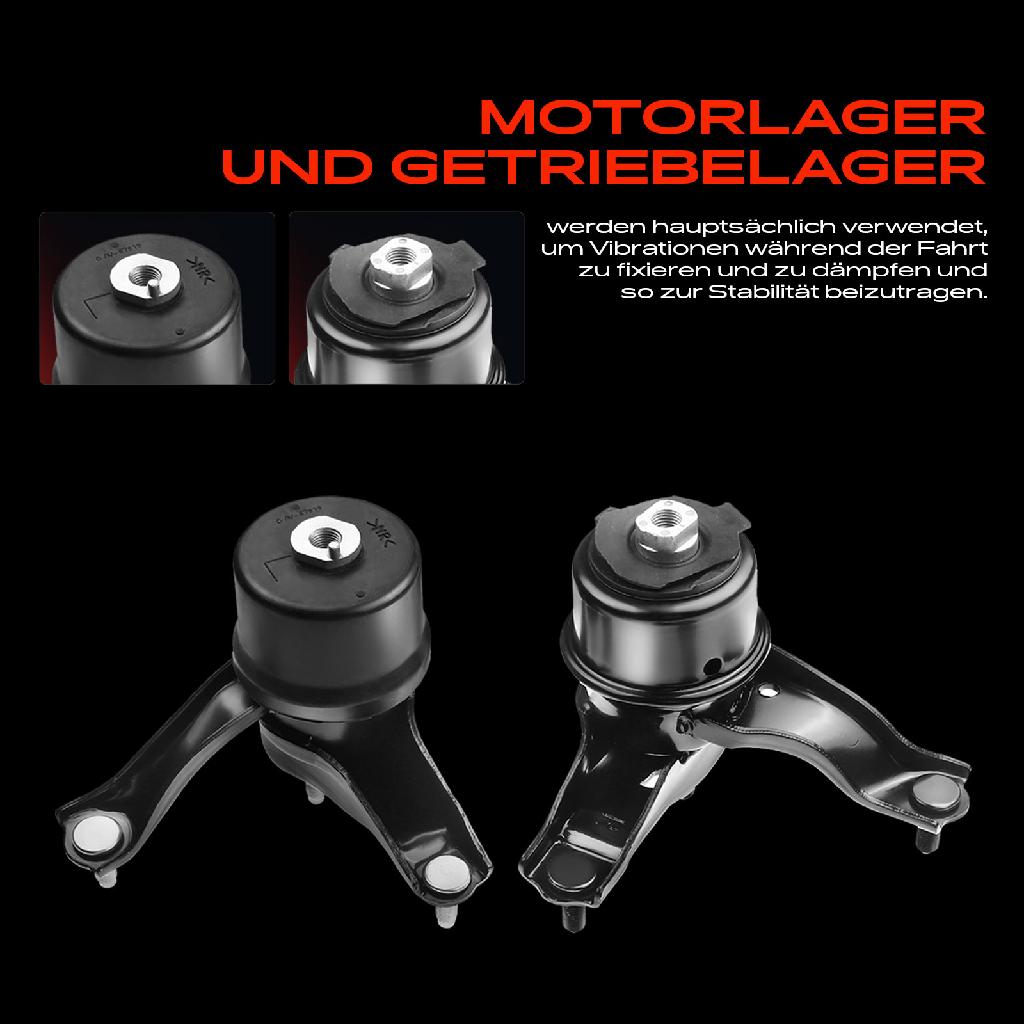 2x Motorlager Drehmomentstützlager Getriebelagerlager Vorne für Toyota Camry Stufenheck V3 3.0L 2001-2006