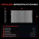 1x Kühler Wasserkühler Motorkühler für VW Golf III Variant 1H Lupo