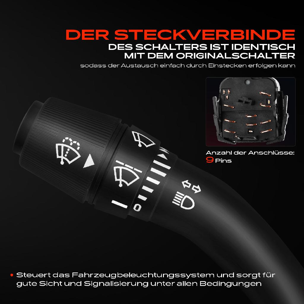 1x Kombischalter Lenkstockschalter für Opel Agila A Astra F G Vectra A B Corsa Zafira A
