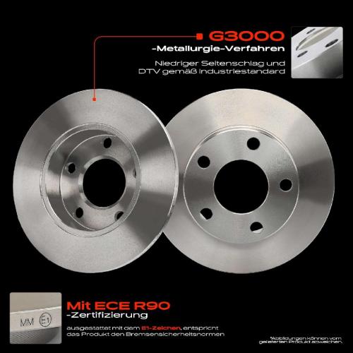 Frankberg 2x Bremsscheiben Hinterachse für VW Passat Variant 3B2 3B3 Audi A4 Avant 8D2 1995-2005 Bild Frankberg 2x Bremsscheiben Hinterachse für VW Passat Variant 3B2 3B3 Audi A4 Avant 8D2 1995-2005