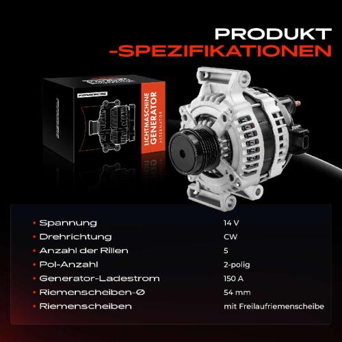 1x Lichtmaschine Generator für Opel Insignia A G09 Insignia B Chevrolet Camaro Bild 1x Lichtmaschine Generator für Opel Insignia A G09 Insignia B Chevrolet Camaro