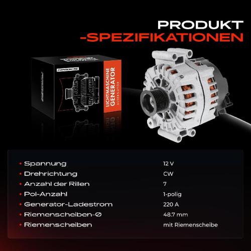 Frankberg 1x Lichtmaschine Generator für BMW F10 F07 F11 F12 F13 E70 F01 F02 F03 F04 E71 Bild Frankberg 1x Lichtmaschine Generator für BMW F10 F07 F11 F12 F13 E70 F01 F02 F03 F04 E71