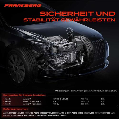 2x Motorlager Getriebelagerlager Vorne für Honda Accord VI Hatchback CF CG CH CL CK 2.3L Bild 2x Motorlager Getriebelagerlager Vorne für Honda Accord VI Hatchback CF CG CH CL CK 2.3L
