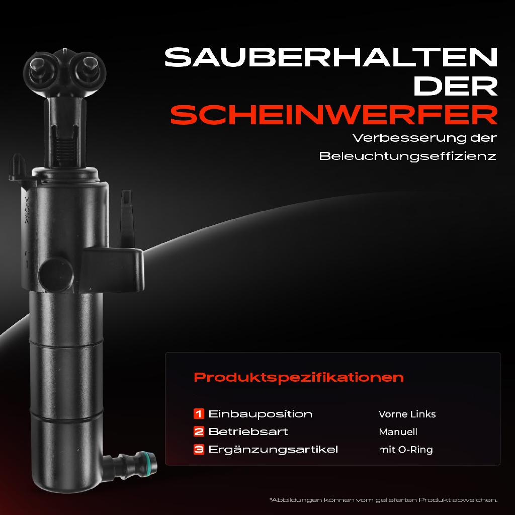 1x Scheinwerferreinigung Waschwasserdüse Vorne Links für Mercedes-Benz E-Klasse W211 2009-2016