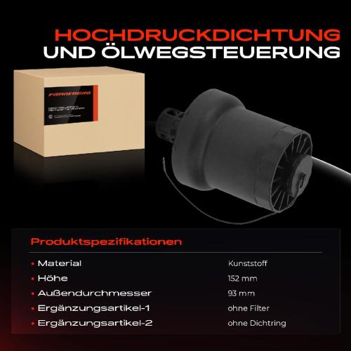 1x Deckel Ölfiltergehäuse für VW Golf VI Beetle Jetta Audi A3 8P 8V TT 8J Q3 Bild 1x Deckel Ölfiltergehäuse für VW Golf VI Beetle Jetta Audi A3 8P 8V TT 8J Q3