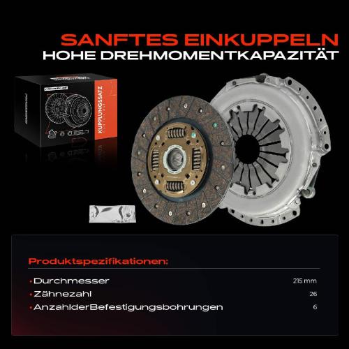 Frankberg 1x Kupplungssatz für Dacia Dokker Express Kasten/MPV MPV Duster Kasten Lodgy Lada Xray Nissan Bild Frankberg 1x Kupplungssatz für Dacia Dokker Express Kasten/MPV MPV Duster Kasten Lodgy Lada Xray Nissan