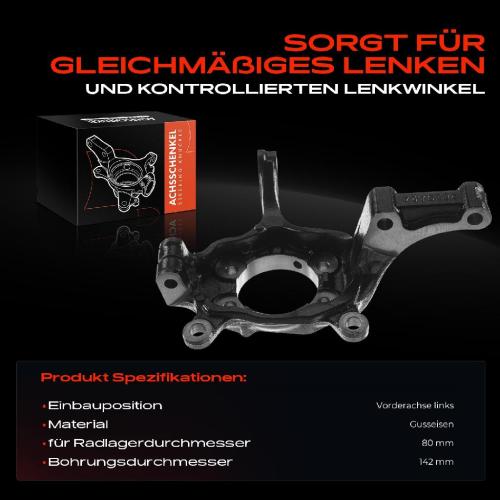 1x Achsschenkel Radaufhängung Vorderachse Links für Nissan Qashqai 2 I X-Trail Renault Bild 1x Achsschenkel Radaufhängung Vorderachse Links für Nissan Qashqai 2 I X-Trail Renault