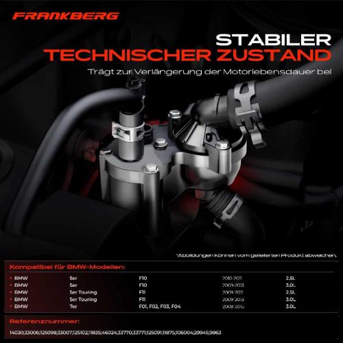 1x Thermostat Kühlmittel für BMW 5er F10 F18 F11 F11 523i 528i 530i 7er F01 F02 F03 Bild 1x Thermostat Kühlmittel für BMW 5er F10 F18 F11 F11 523i 528i 530i 7er F01 F02 F03