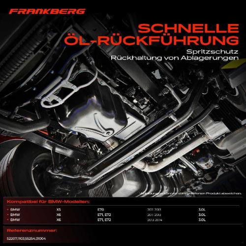Frankberg 1x Ölwanne Motorölwanne für BMW X5 E70 X6 E71 E72 3.0L 2008-2014 Bild Frankberg 1x Ölwanne Motorölwanne für BMW X5 E70 X6 E71 E72 3.0L 2008-2014