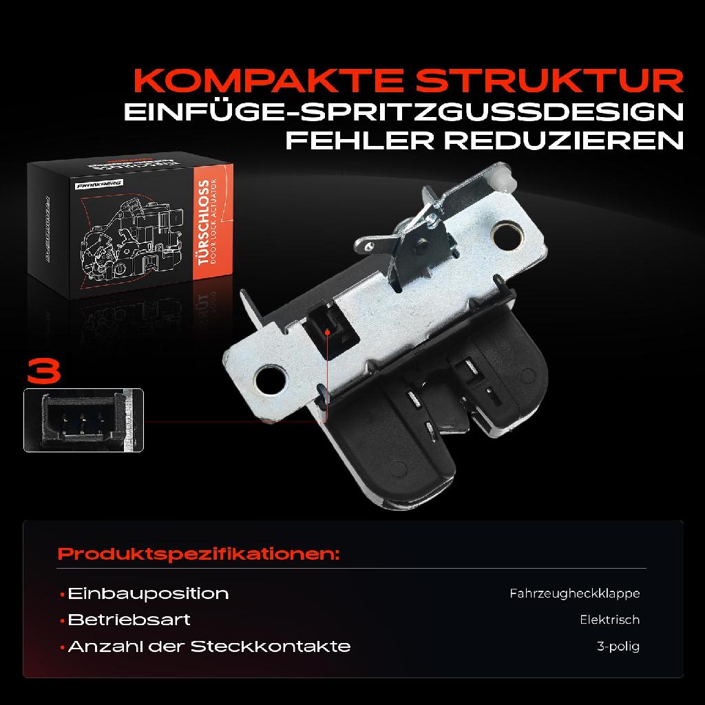 1x Türschloss Fahrzeugheckklappe für VW Transporter T5 Bus Kasten 7H 7J