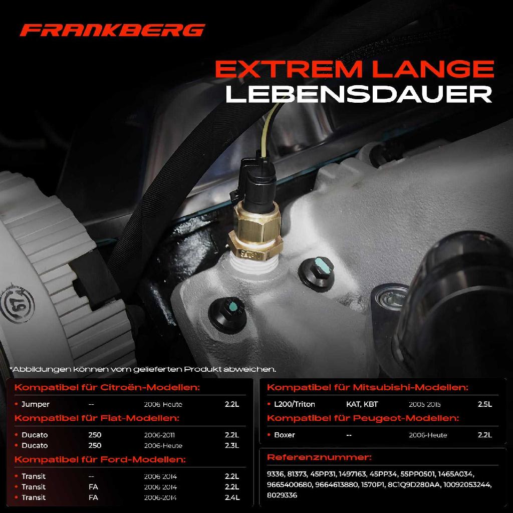 1x Sensor Kraftstoffdruck Drucksensor für Citroën Fiat Ford Mitsubishi L200 Peugeot