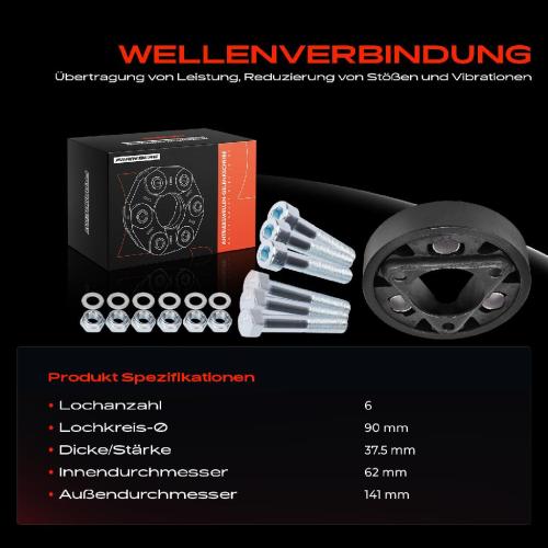 1x Gelenkscheibe Hardyscheibe Kardanwelle für Mercedes-Benz W201 W124 S124 S124 Bild 1x Gelenkscheibe Hardyscheibe Kardanwelle für Mercedes-Benz W201 W124 S124 S124