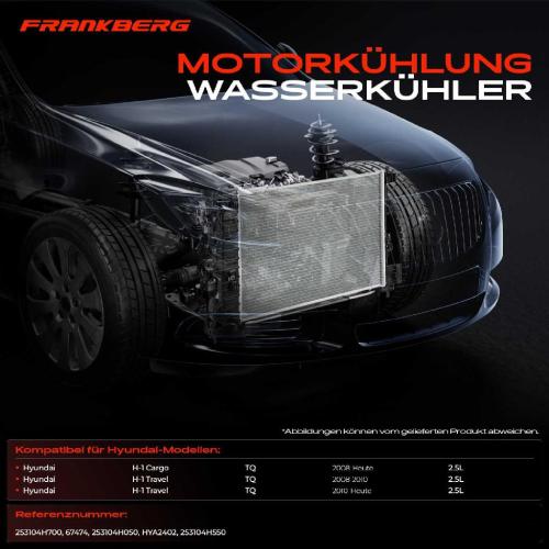 1x Kühler Wasserkühler Motorkühler für Hyundai H-1 Cargo TQ Bj ab 2008 Bild 1x Kühler Wasserkühler Motorkühler für Hyundai H-1 Cargo TQ Bj ab 2008