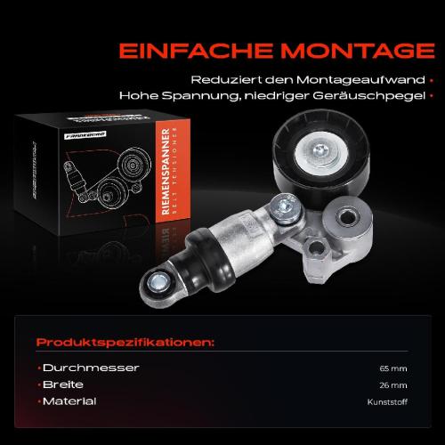 1x Spannrolle Riemenspanner für Mazda 3 6 CX-3 CX-5 MX-5 IV RF Targa 1.5L 2.0L 2.5L Bild 1x Spannrolle Riemenspanner für Mazda 3 6 CX-3 CX-5 MX-5 IV RF Targa 1.5L 2.0L 2.5L