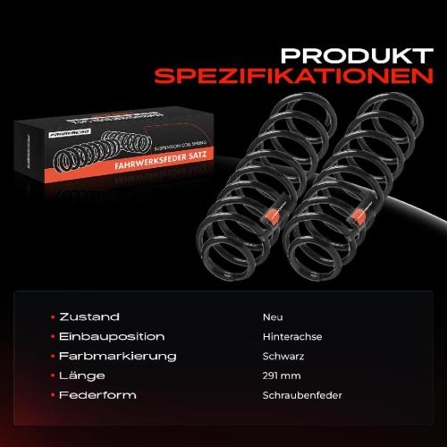 Frankberg 2x Fahrwerksfeder Hinterachse für MINI Mini Countryman R60 1.6L 2010-2016 Bild Frankberg 2x Fahrwerksfeder Hinterachse für MINI Mini Countryman R60 1.6L 2010-2016