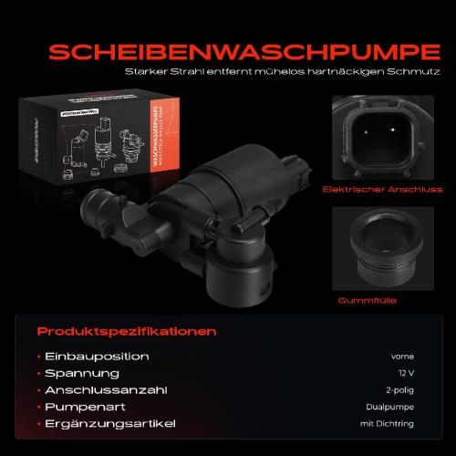 1x Waschwasserpumpe Scheibenreinigung Vorne für Ford C-Max II DXA Grand Bild 1x Waschwasserpumpe Scheibenreinigung Vorne für Ford C-Max II DXA Grand