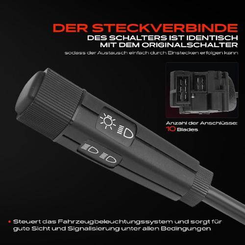 1x Kombischalter Lenkstockschalter für Renault Rapid F40 G40 9 11 Espace Super 5 Bild 1x Kombischalter Lenkstockschalter für Renault Rapid F40 G40 9 11 Espace Super 5