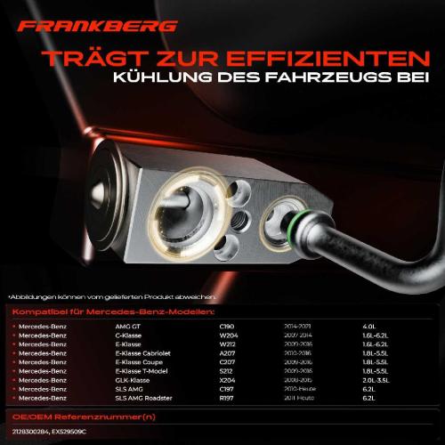 1x Expansionsventil Klimaanlage für Mercedes-Benz W204 S204 C204 W212 S212 Bild 1x Expansionsventil Klimaanlage für Mercedes-Benz W204 S204 C204 W212 S212