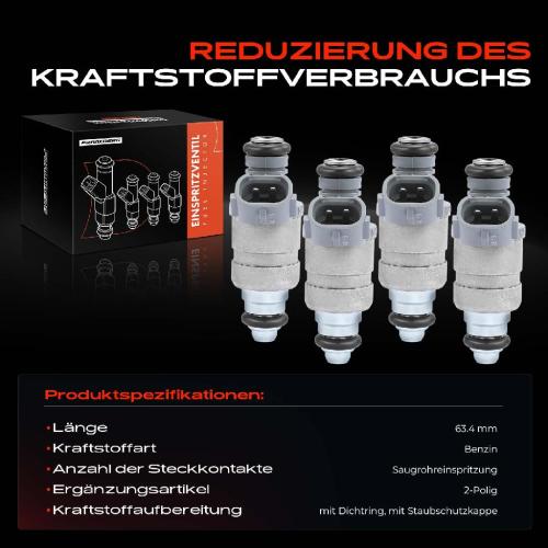 Frankberg 4x Einspritzventil Einspritzdüse für VW Golf Passat Audi A3 Skoda Seat Bild Frankberg 4x Einspritzventil Einspritzdüse für VW Golf Passat Audi A3 Skoda Seat