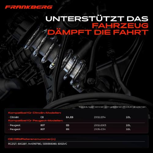 Frankberg 2x Fahrwerksfeder Vorderachse f r Citro n C8 EA EB Peugeot 807 EB 2.0L 2002-2014 Bild Frankberg 2x Fahrwerksfeder Vorderachse f r Citro n C8 EA EB Peugeot 807 EB 2.0L 2002-2014