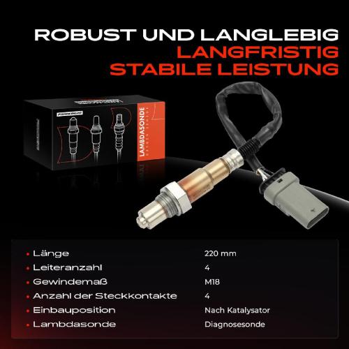 1x Lambdasonde Diagnosesonde Nach Katalysator für Opel Corsa E Astra K Insignia B 1.0L 1.4L Bild 1x Lambdasonde Diagnosesonde Nach Katalysator für Opel Corsa E Astra K Insignia B 1.0L 1.4L
