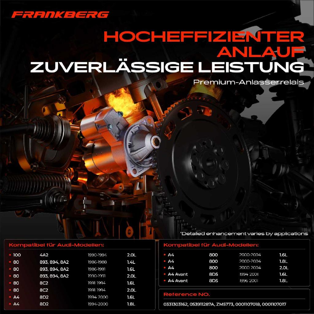 1x Magnetschalter Starter für VW Passat 3B Audi A4 A6 80 100 Skoda Superb I