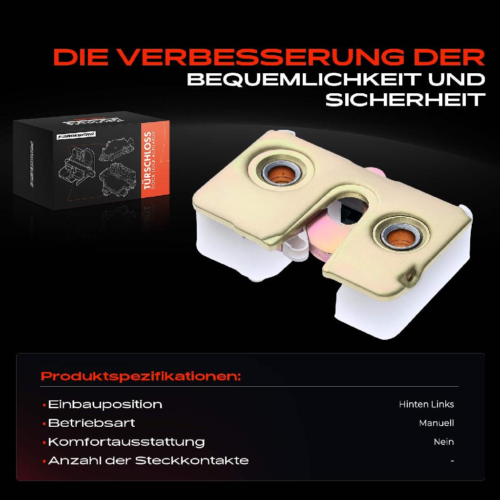 1x Türschloss Hinten Links für Iveco Daily II Kasten 2.5L 2.8L 1989-1999