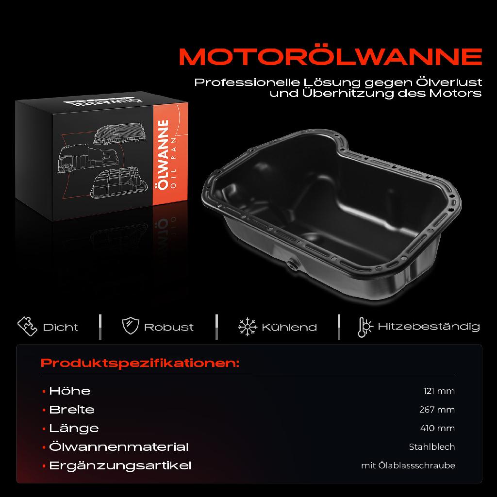 1x Ölwanne Motorölwanne für VW Golf Polo Passat Jetta Seat Cordoba Ibiza II Toledo I 1.6L-2.0L