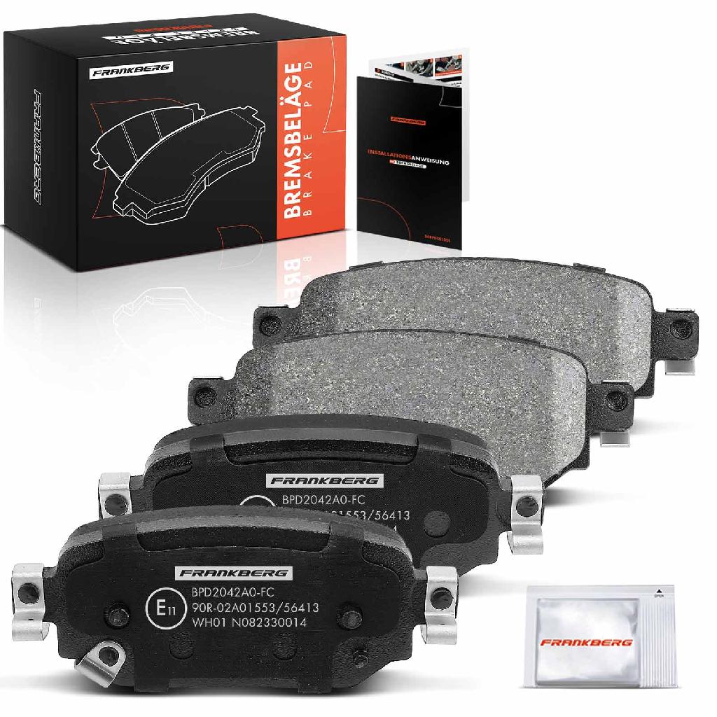 4x Bremsbeläge Hinterachse für Mazda 3 Stufenheck BM BN 1.5L 2.0L 2.2L 1.6L 2013-2019