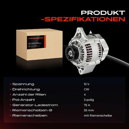 1x Lichtmaschine Generator für Suzuki Swift III Ignis I II Liana 1.3L-1.6L Bild 1x Lichtmaschine Generator für Suzuki Swift III Ignis I II Liana 1.3L-1.6L