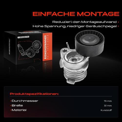 1x Spannrolle Riemenspanner für BMW 5er 6er F01 F02 F10 F18 F07 F06 4.4L Rolls-Royce RR4 6.6L Bild 1x Spannrolle Riemenspanner für BMW 5er 6er F01 F02 F10 F18 F07 F06 4.4L Rolls-Royce RR4 6.6L