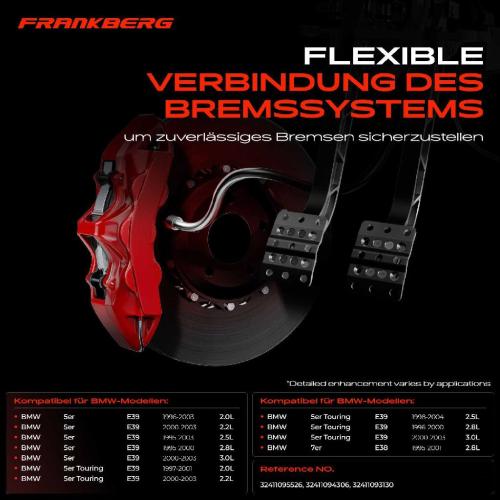 2x Hydraulikschlauch Lenkung für BMW 5 5er E39 7er E38 2.0L-3.0L 1995-2004 Bild 2x Hydraulikschlauch Lenkung für BMW 5 5er E39 7er E38 2.0L-3.0L 1995-2004