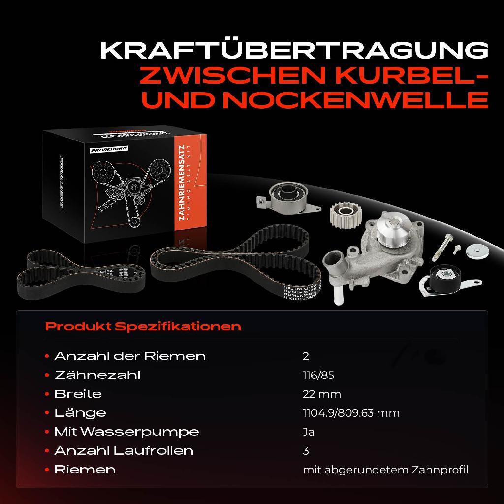 1x Zahnriemensatz Zahnriemen Wasserpumpe für Ford Mondeo I Turnier GBP BNP 1.8L