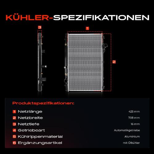 1x Kühler Wasserkühler Motorkühler für Lexus LS F4 4.6L 5.0L Bj ab 2006 Bild 1x Kühler Wasserkühler Motorkühler für Lexus LS F4 4.6L 5.0L Bj ab 2006