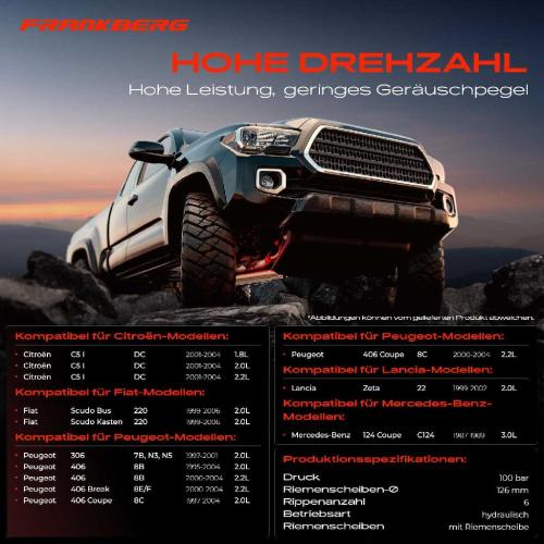 1x Servopumpe hydraulisch für Citroën C5 I II C8 Jumpy Peugeot 306 406 2.0L 2.2L Bild 1x Servopumpe hydraulisch für Citroën C5 I II C8 Jumpy Peugeot 306 406 2.0L 2.2L