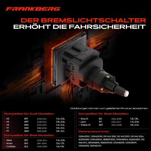 1x Bremslichtschalter für VW Golf IV V Polo Bora Touran Audi A3 8P TT Seat Skoda Bild 1x Bremslichtschalter für VW Golf IV V Polo Bora Touran Audi A3 8P TT Seat Skoda