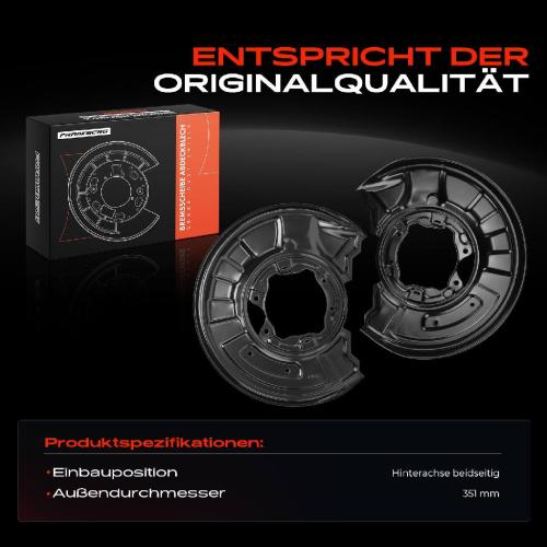 Frankberg 2x Ankerblech Bremsscheibe Hinterachse Beidseitig für Mercedes-Benz C-Klasse Coupe T-Model W204 S204 Bild Frankberg 2x Ankerblech Bremsscheibe Hinterachse Beidseitig für Mercedes-Benz C-Klasse Coupe T-Model W204 S204