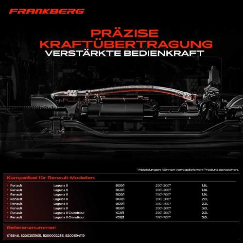 2x Seilzug Feststellbremse Hinterachse beidseitig für Renault Laguna II Grandtour KG0/1 BG0/1 Bild 2x Seilzug Feststellbremse Hinterachse beidseitig für Renault Laguna II Grandtour KG0/1 BG0/1