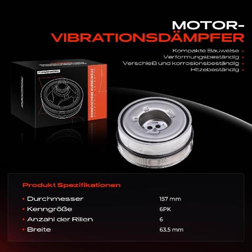 1x Riemenscheibe Kurbelwelle für MINI Mini Cabriolet F55 F56 F57 F60 Bild 1x Riemenscheibe Kurbelwelle für MINI Mini Cabriolet F55 F56 F57 F60