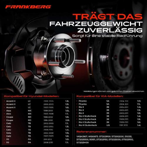 2x Radnabe Radlagersatz Vorderachse beidseitig für Hyundai Accent II Stufenheck III IV Atos Coupe Getz i10 i20 Bild 2x Radnabe Radlagersatz Vorderachse beidseitig für Hyundai Accent II Stufenheck III IV Atos Coupe Getz i10 i20