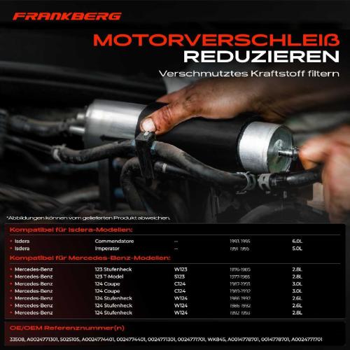 1x Kraftstofffilter für Mercedes-Benz W123 C124 W124 S124 W201 W124 Bild 1x Kraftstofffilter für Mercedes-Benz W123 C124 W124 S124 W201 W124