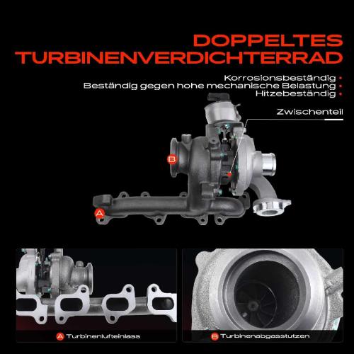 Frankberg 1x Turbolader Abgaskrümmer Einheit für VW Amarok Crafter 30-35 Bus 30-50 Kasten Pritsche/Fahrgestell Bild Frankberg 1x Turbolader Abgaskrümmer Einheit für VW Amarok Crafter 30-35 Bus 30-50 Kasten Pritsche/Fahrgestell