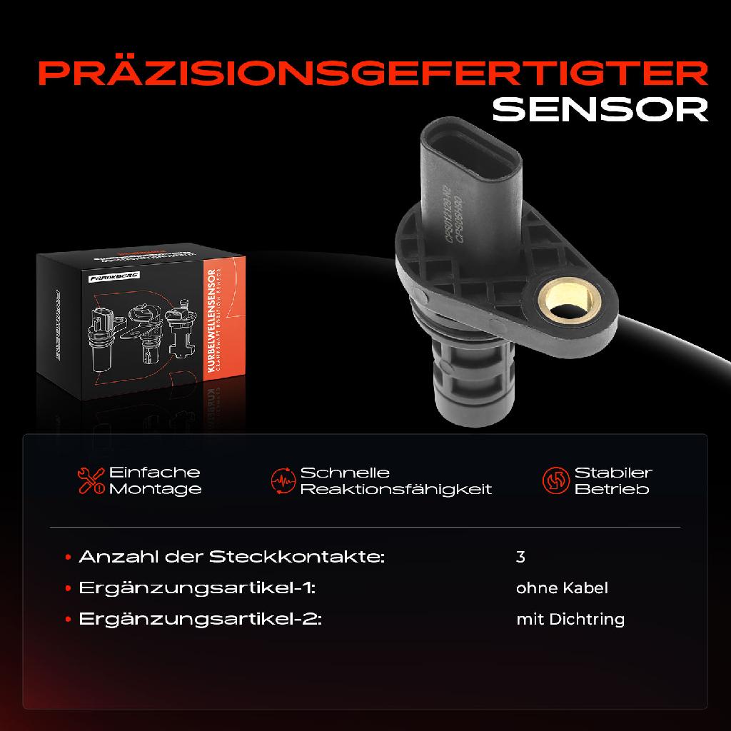 1x Kurbelwellensensor Impulsgeber für VW Golf Polo Passat Audi A4 A6 Seat Skoda 2.0L