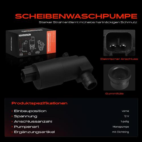 1x Waschwasserpumpe Scheibenreinigung Vorne für Toyota Yaris P13 Kasten Schrägheck Bild 1x Waschwasserpumpe Scheibenreinigung Vorne für Toyota Yaris P13 Kasten Schrägheck