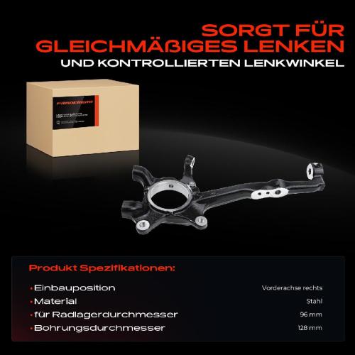Frankberg 1x Achsschenkel Radaufhängung Vorderachse Rechts für Toyota Hilux VIII Pick-up GUN1 N1 Bild Frankberg 1x Achsschenkel Radaufhängung Vorderachse Rechts für Toyota Hilux VIII Pick-up GUN1 N1
