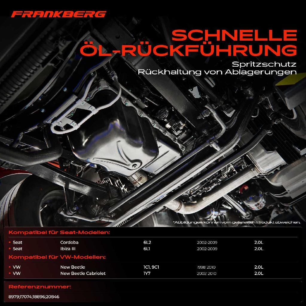 1x Ölwanne Motorölwanne für VW New Beetle 9C1 1Y7 Seat Cordoba 6L2 Ibiza 1998-2010 2.0L