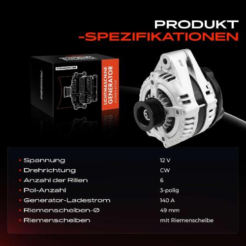 1x Lichtmaschine Generator für Jaguar S-Type X200 XK8 X100 XJ XF XK J43 4.2L Bild 1x Lichtmaschine Generator für Jaguar S-Type X200 XK8 X100 XJ XF XK J43 4.2L