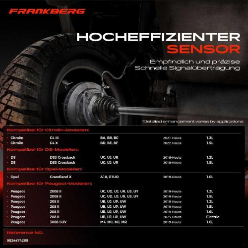 Frankberg 2x ABS Sensor Hinterachse beidseitig f r Citro n C4 III X DS DS3 Crossback Opel Grandland Peugeot 2008 II 208 Bild Frankberg 2x ABS Sensor Hinterachse beidseitig f r Citro n C4 III X DS DS3 Crossback Opel Grandland Peugeot 2008 II 208